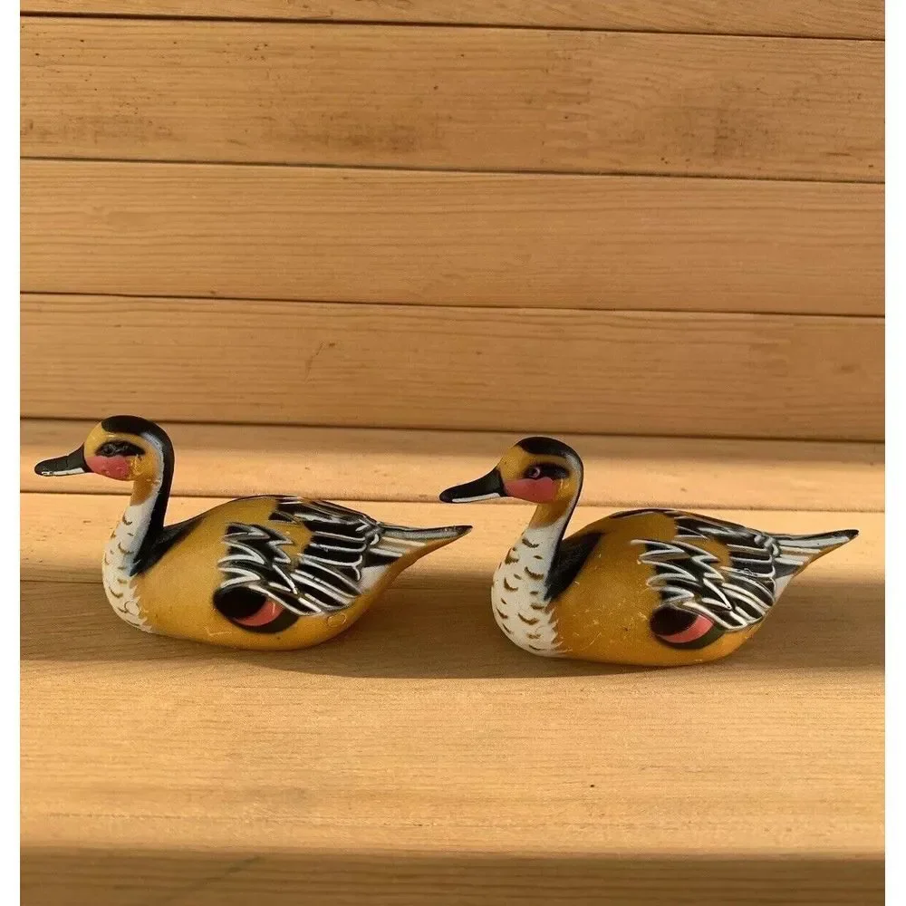 Vintage Mallard Duck Collectable Figurine Brown 3